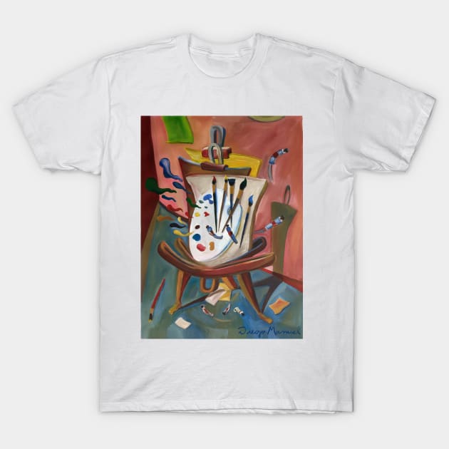 Painter's easel T-Shirt by diegomanuel